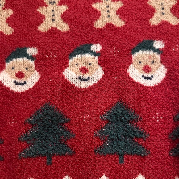 Zara Kids Red Christmas Sweater Santa, Gingerbread, Christmas Tree - Picture 4 of 6